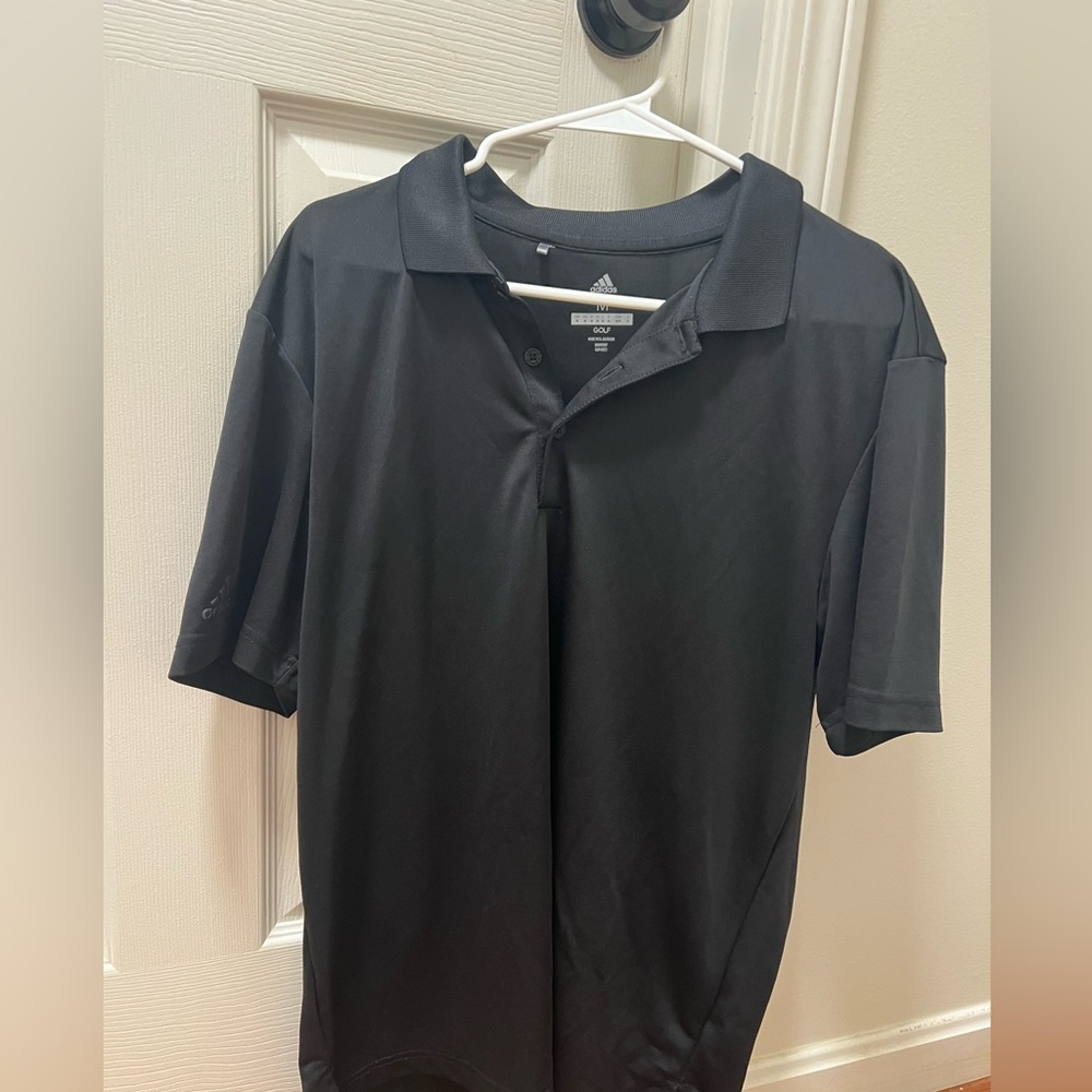 Adidas Black Golf Polo